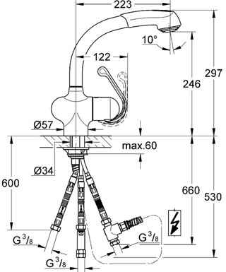 Grohe Zedra 33728 000 Mosogató csaptelep (33728000)