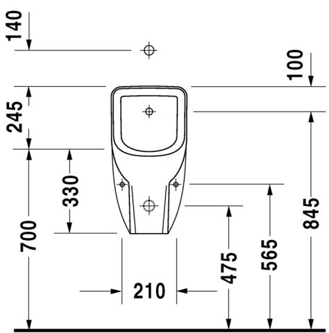 Duravit D-Code 082830 vizelde felső bekötésű (0828300000)