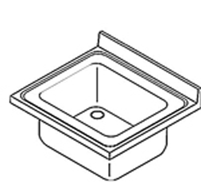IPA egy medencés mosogatófedlap (50x60 cm, 40x40x25 cm, #IPA506014425)