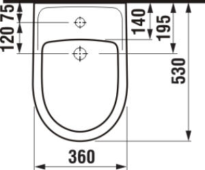 Jika Lyra Plus fali bidé H8303810003041 (8.3038.1.000.304.1)