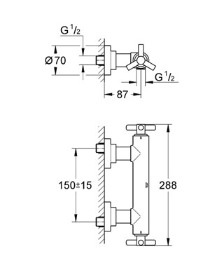 Grohe Atrio zuhanycsaptelep 26003 000 (26003000)