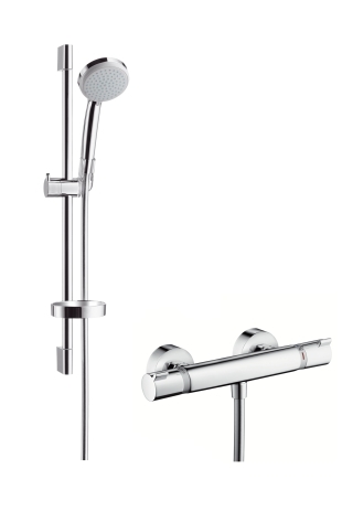 Hansgrohe Croma 100 Vario/Ecostat Comfort Combi zuhanyszett termosztátos zuhanycsapteleppel 27034 000 (27034000)