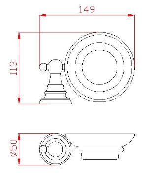 Sapho Diamond szappantartó üveg (bronz, 1318-02)