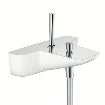 Hansgrohe PuraVida króm/fehér kádtöltő csaptelep 15472 400 (15472400)