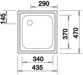 BLANCO TOP EE 4X4 18/10 rozsdamentes mosogató 501065