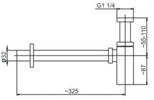 Armatura Premium II. 600-002-00 design szifon