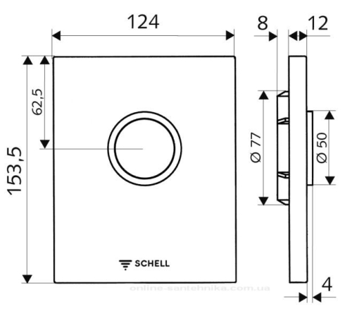 Schell Edition vizelde nyomólap, fehér 028001599