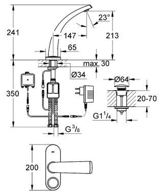 GROHE Ondus 36080 000 digitális mosdócsap (36080000)