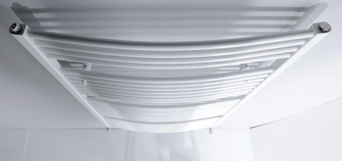 Aqualine íves fehér fürdőszobai radiátor (1090 W, fehér, 1690x750 mm, #ILO67)