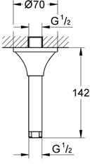 Grohe Grandera mennyezeti zuhanykar 27978 000 (27978000)