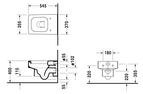 Duravit Vero fali wc 2217090064