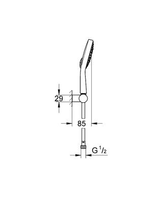 Grohe Power&Soul Cosmopolitan zuhanyszett 27741 000 (27741000)