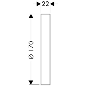 Hansgrohe Hosszabbító-rozetta Ø 170 mm 13596 000 (13596000)