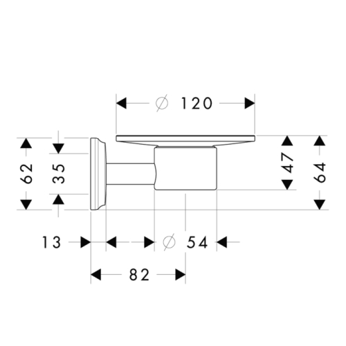 Hansgrohe Logis Classic Kerámia szappantartó 41615 000 (41615000)