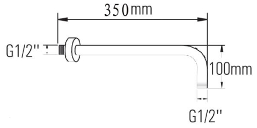 Sapho 350 mm-es zuhanykar (SK351)