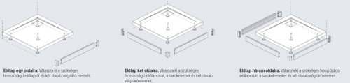 Radaway Argos C 80 zuhanytálca előlap, fehér 001-510074004