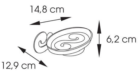 Sapho SISSI szappantartó, króm 331113 (K)