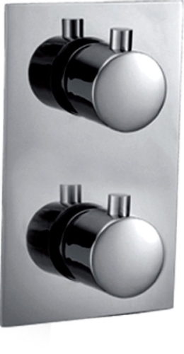 Sapho KIMURA Falbaépíthető zuhany termosztatikus csaptelep, háromirányú (KU392)