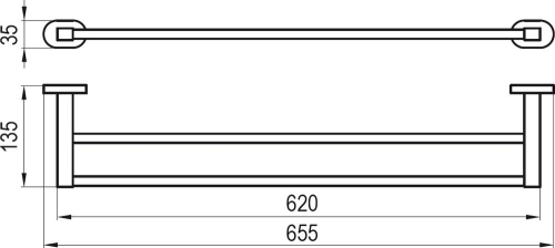 Ravak Törölközőtartó, dupla CR 320.00 (X07P193)