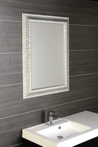 Sapho MANDRE tükör, ezüst színű fa kerettel, 66x86x4 (NL533)