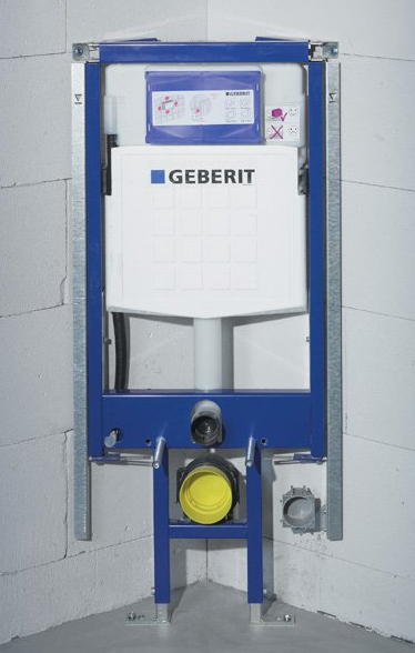 Geberit Duofix 111.390.00.5 WC szerelőelem fali WC részére, UP320 öblítőtartállyal, sarok kivitel