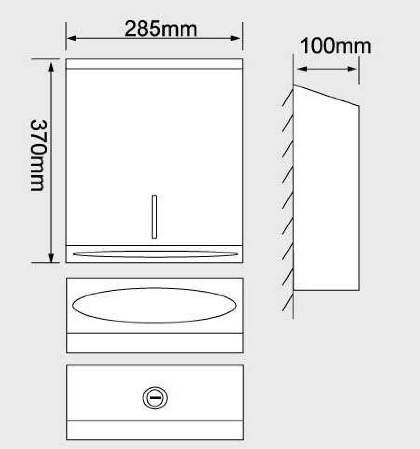 Sapho HP kéztörlő tartó matt inox (DR222)