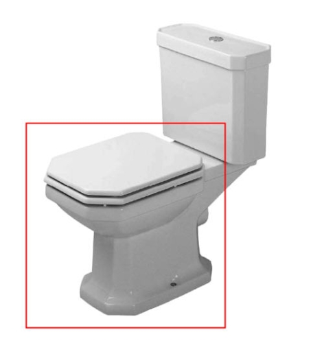 Duravit 1930 hátsó kifolyású monoblokkos wc, tartály nélkül 0227090000