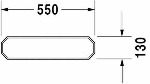 Duravit 1930 Polc 550 mm 0892550000