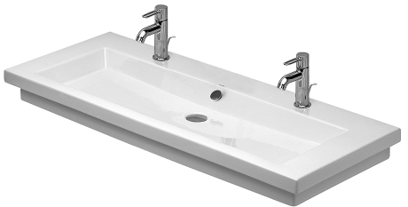 Duravit 2nd floor 120x50,5 cm mosdó 2 csaplyukkal csiszolt 0491120026