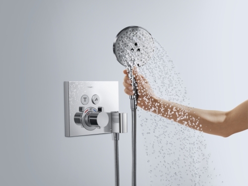 Hansgrohe ShowerSelect termosztát 2 fogyasztóhoz falsík alatti szereléshez, beépített Fixfittel és Porterrel 15765 000 (15765000)