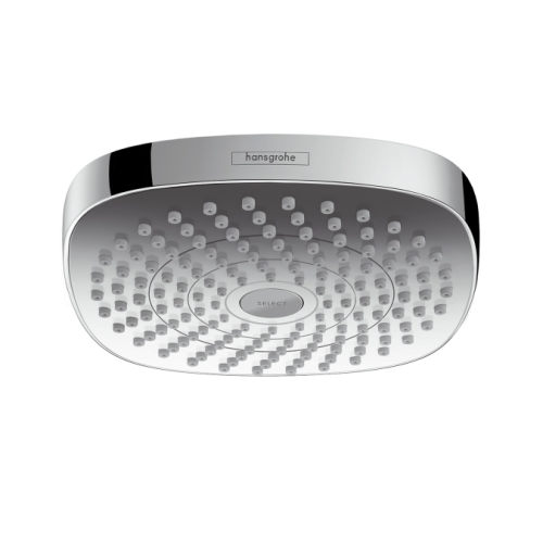 Hansgrohe Croma Select E 180 2jet króm/fehér fejzuhany EcoSmart 9 l/perc 26528 400 (26528400)