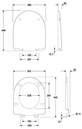 Kolo Nova Pro Wc ülőke (M30112000)