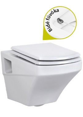 Creavit SORTI - WC + BIDÉ 2in1 - SR320 Falra szerelhető WC bidével