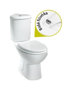 Creavit SEDEF - WC + BIDÉ 2in1 - SD3144 sarok kialakítás WC+BIDÉ hátsó kifolyású