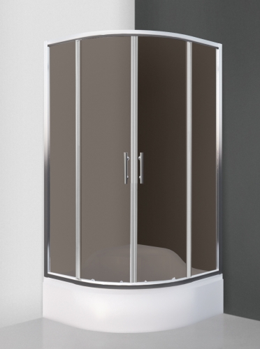 Sani Pro Madison Neo 80x80 negyedköríves zuhanykabin (brillant, rauch, N0658)