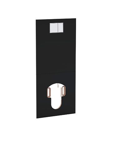 Geberit Design fedlap AquaClean Sela utólagos vízbekötéséhez fekete üveg 115.328.SG.1