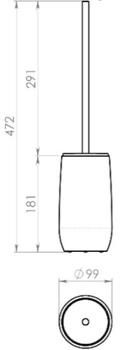 Sapho GEMINI WC kefe álló, tortora (GM3352)