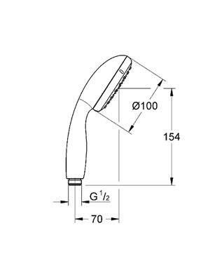 Grohe Tempesta ÚJ kézizuhany I 27923 000 (27923000)