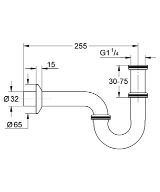 Grohe csőszifon 5/4 28947 000 (28947000)