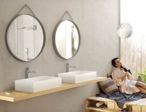 Hansgrohe Talis Select E egykaros magasított mosdócsaptelep 240, automata lefolyó-garnitúrával 71752 000 (71752000)