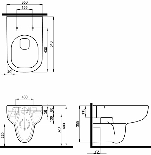 Kolo Traffic Fali WC (L93100000)