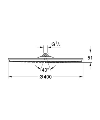 Grohe Rainshower Jumbo fejzuhany 28778 000 (28778000)