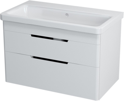 Sapho ELLA 76x50x43 cm mosdótartó szekrény 2 fiókkal, mosdó nélkül fehér (EL080-3030)