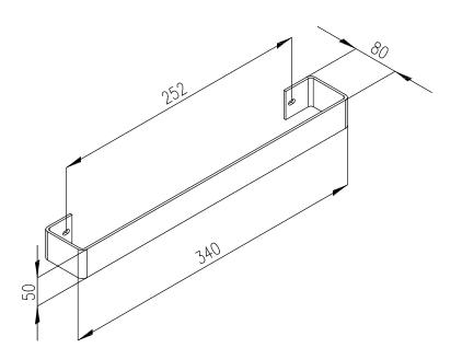 Sapho COLONNA törölközőtartó 298x74mm, csiszolt inox (IRPA12)