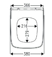 Villeroy & Boch Architectura lassú záródású wc ülőke, 9M58 S1 01 (9M58S101)