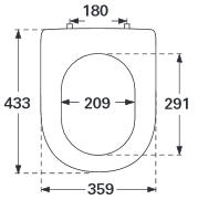 Villeroy & Boch Subway 2.0 wc ülőke, QuickRelease 9M68 Q1 01 (9M68Q101)