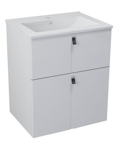 Sapho MITRA 60 mosdótartó szekrény 2 fiókkal, fehér MT061