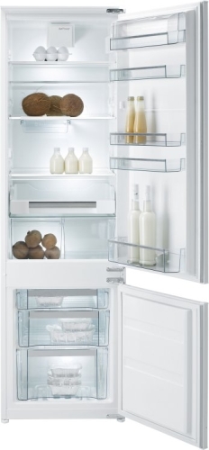 Gorenje beépíthető kombinált hűtőszekrény A+, fehér RKI4181KW