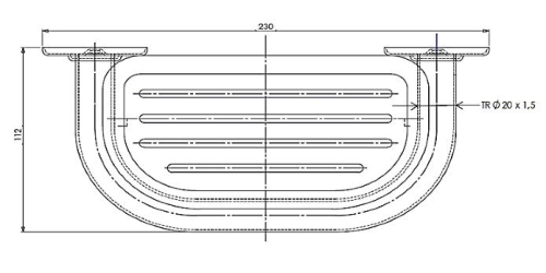 Aqualine WHITE LINE KOVEX Szappanatartó, fehér (8006)