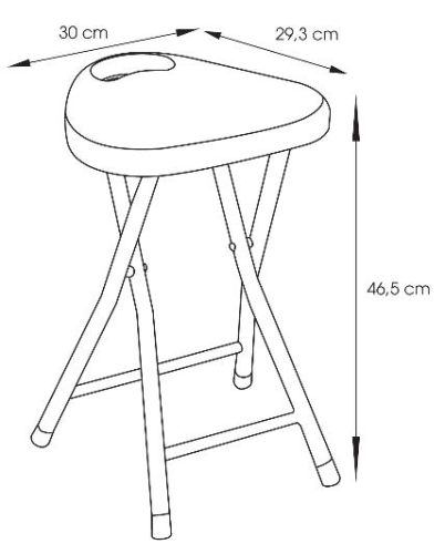 Aqualine Fürdőszobai ülőke, termoplast/ acél, fehér (CO75)